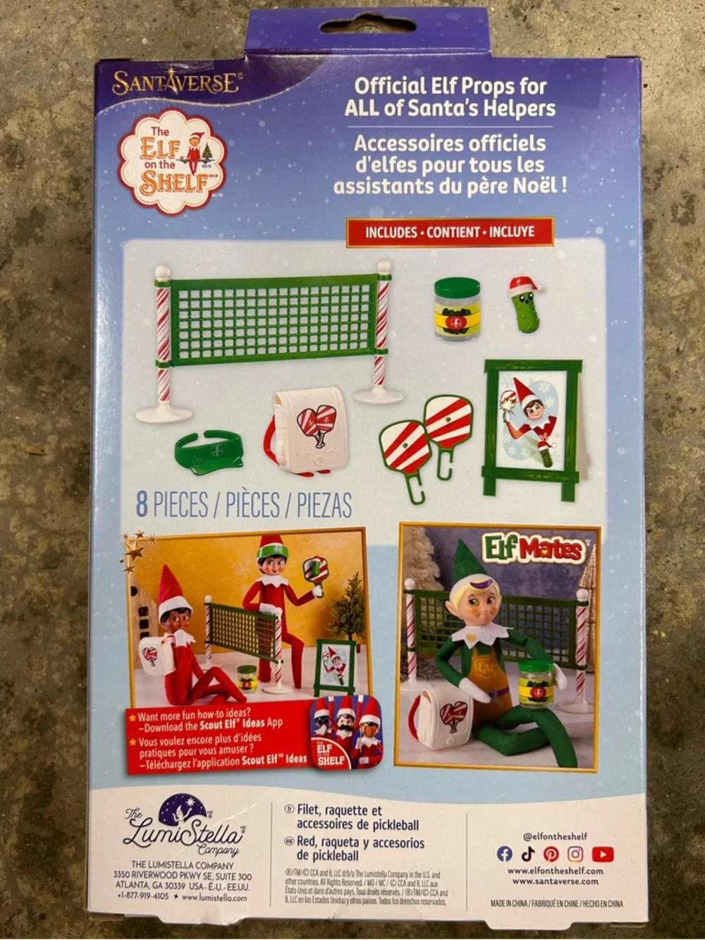 New The Elf on the Shelf Polar Props Pickleball Play Pack Set - Elf Props and Ac